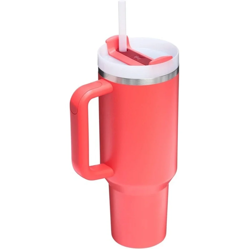 Stanley Quencher H2.0 40oz Tumbler Handle Straw Hot Coral Insulated Cup BPA-Free - Picture 2 of 12